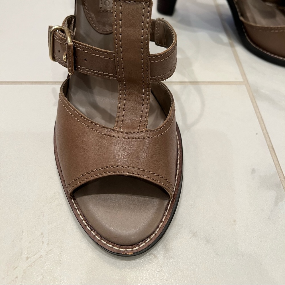 Banana Republic leather sandals/heels Size 9 - Picture 3 of 7